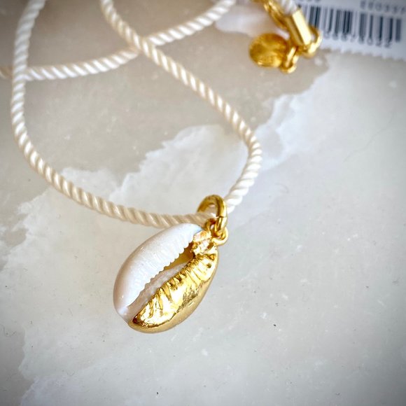 J. Crew NWT Seashell Charm Necklace - Picture 5 of 10